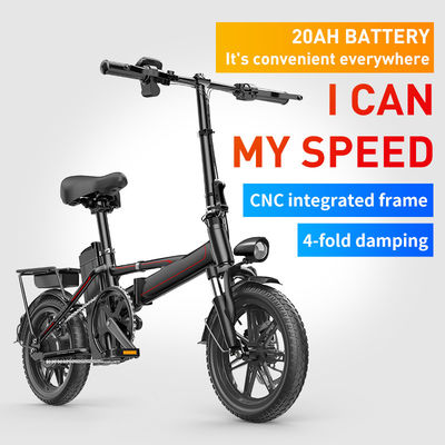 leichtes elektrisches faltendes Fahrrad zusammenklappbares 125kg Max Loading 48T Alu