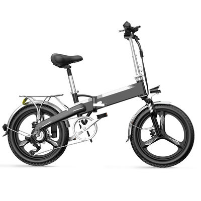 Aluminiumlegierungs-hellste Vollfederung Ebike, 7Speed elektrisches Fahrrad 20in