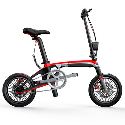 14 leichtes elektrisches faltendes Fahrrad, Faser-Falten-elektrisches Fahrrad des Kohlenstoff-220V
