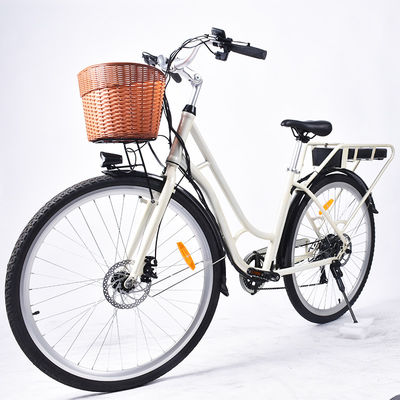 Das elektrische Fahrrad der leichten Frauen 0.5KW, der Schritt ODM-Frauen durch elektrisches Fahrrad