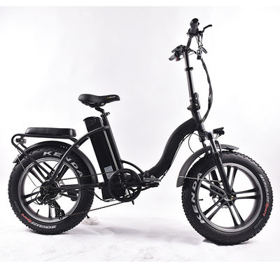 Fette Reifen-Falten-elektrisches Fahrrad 6Speed Derailleur 30KMH ODM