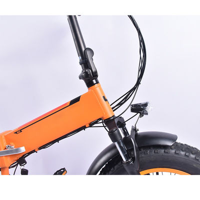 elektrisches faltendes Fahrrad des fetten Reifen-500w mit KMC-Ketten-Bruttomasse 34KG