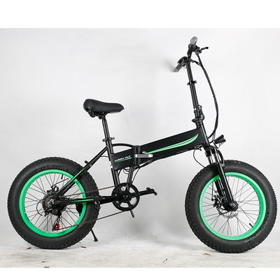 Fette Reifen-Falten-elektrisches Fahrrad 1000w, fette ebikes ODM Reifen der Falte 6Gear